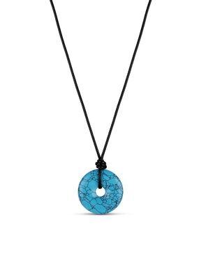 Turquoise Rope Necklace (adjustable)